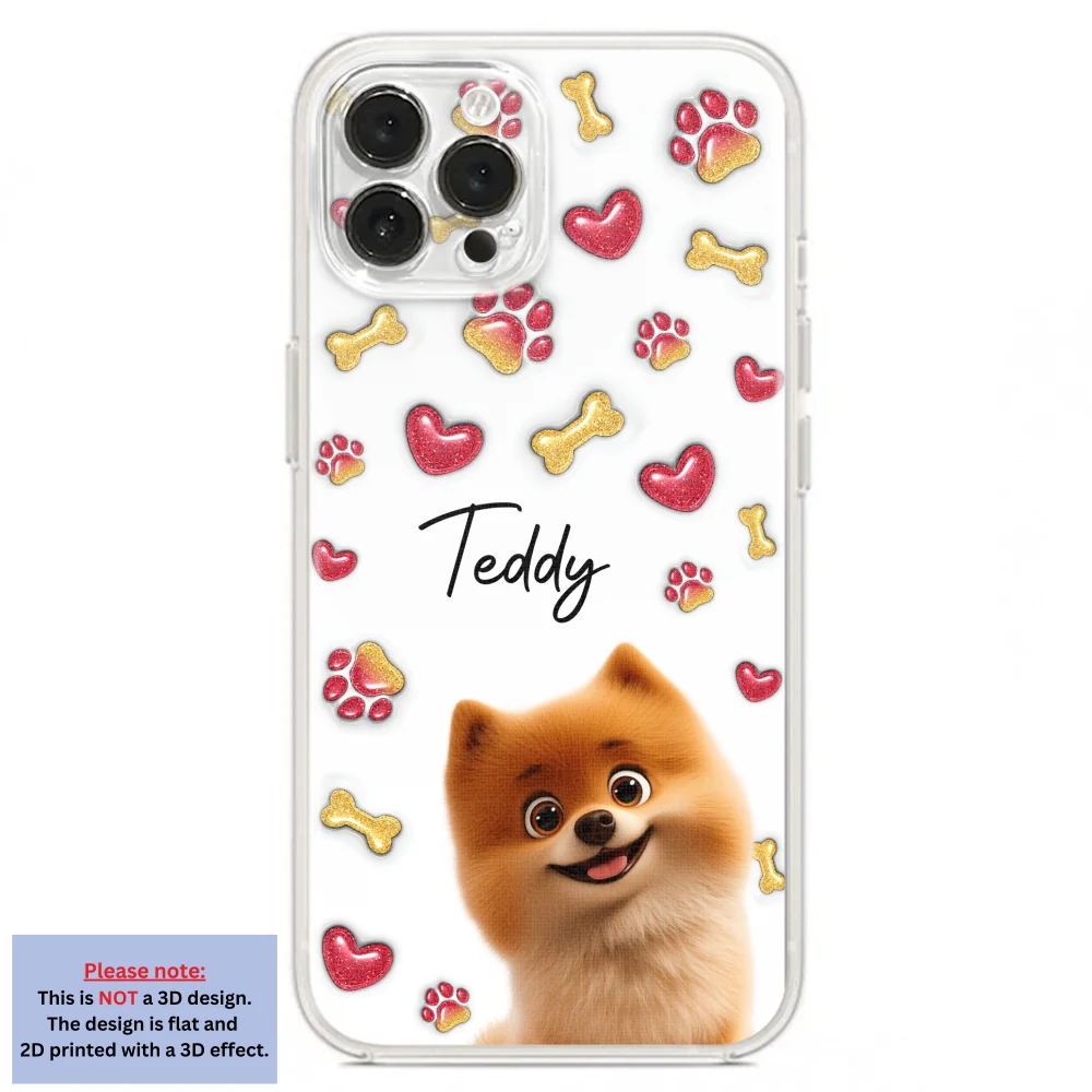My Lovely Puppies - Personalized Custom 3D Inflated Effect Phone Case - Image 18