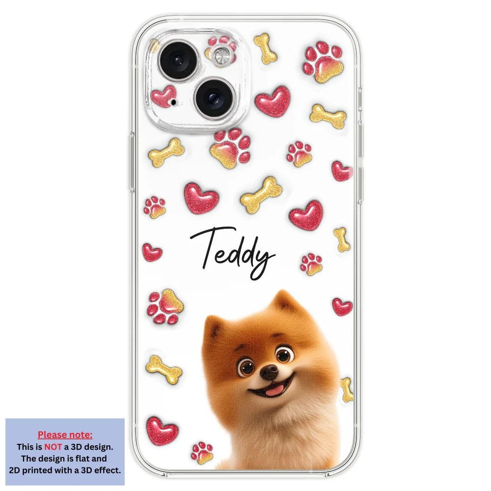 My Lovely Puppies - Personalized Custom 3D Inflated Effect Phone Case - Image 20