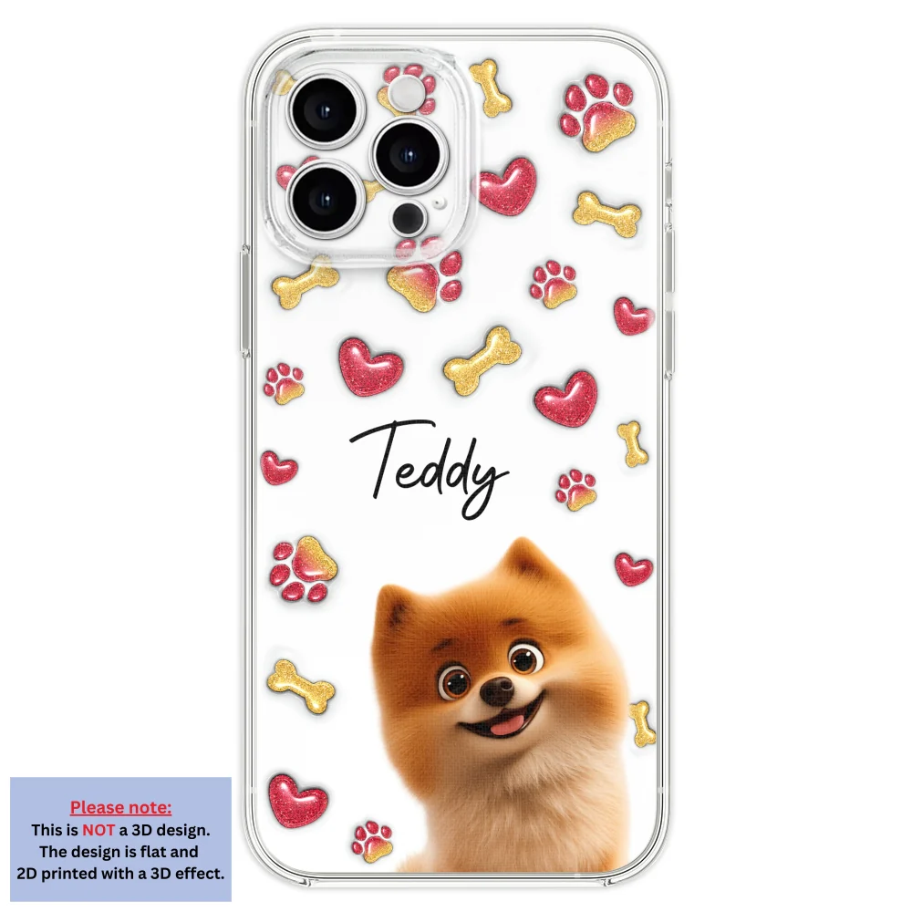 My Lovely Puppies - Personalized Custom 3D Inflated Effect Phone Case - Image 21