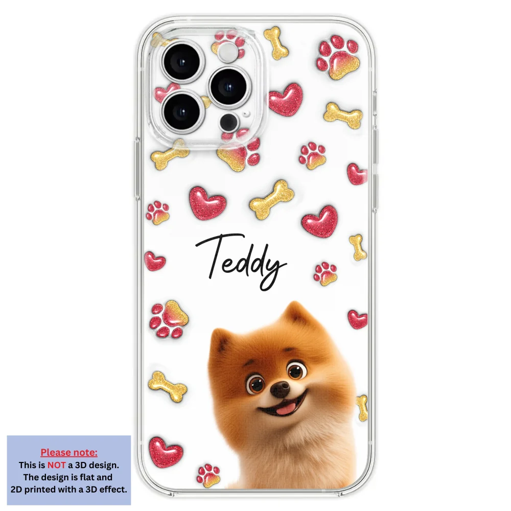 My Lovely Puppies - Personalized Custom 3D Inflated Effect Phone Case - Image 26