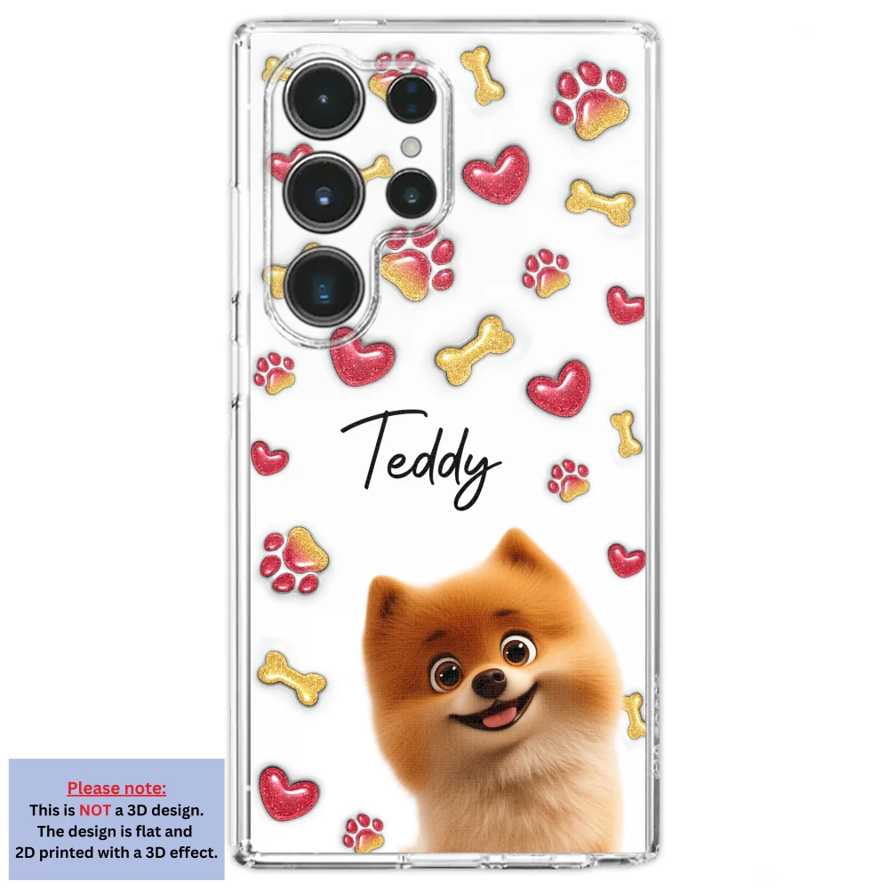 My Lovely Puppies - Personalized Custom 3D Inflated Effect Phone Case - Image 29