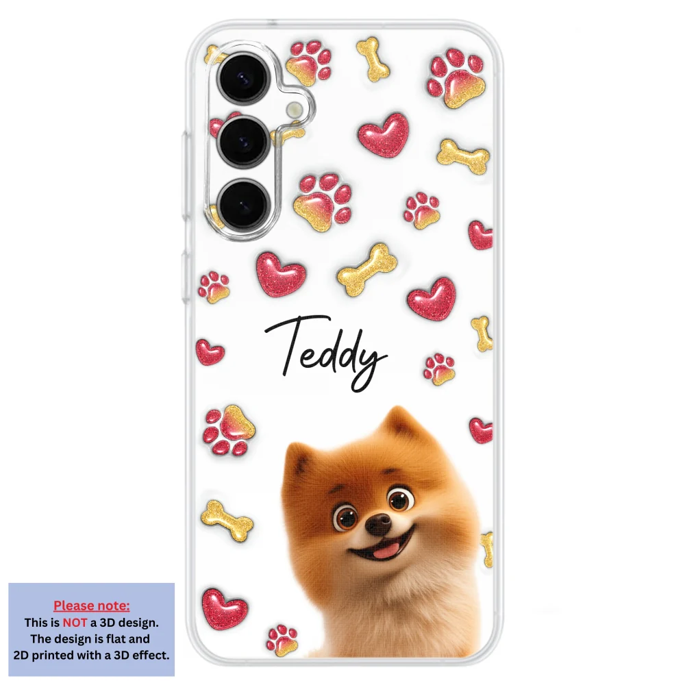 My Lovely Puppies - Personalized Custom 3D Inflated Effect Phone Case - Image 30