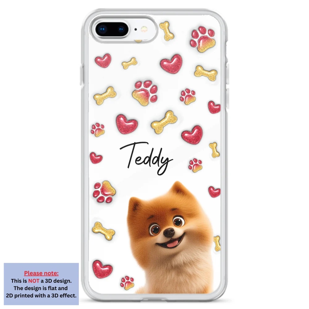 My Lovely Puppies - Personalized Custom 3D Inflated Effect Phone Case - Image 6