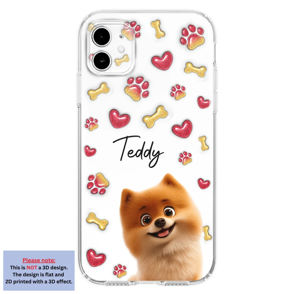My Lovely Puppies - Personalized Custom 3D Inflated Effect Phone Case - Image 7