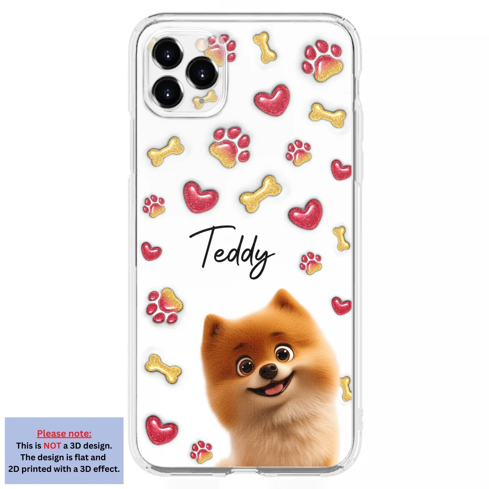 My Lovely Puppies - Personalized Custom 3D Inflated Effect Phone Case - Image 8