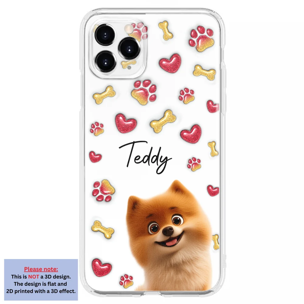 My Lovely Puppies - Personalized Custom 3D Inflated Effect Phone Case - Image 9