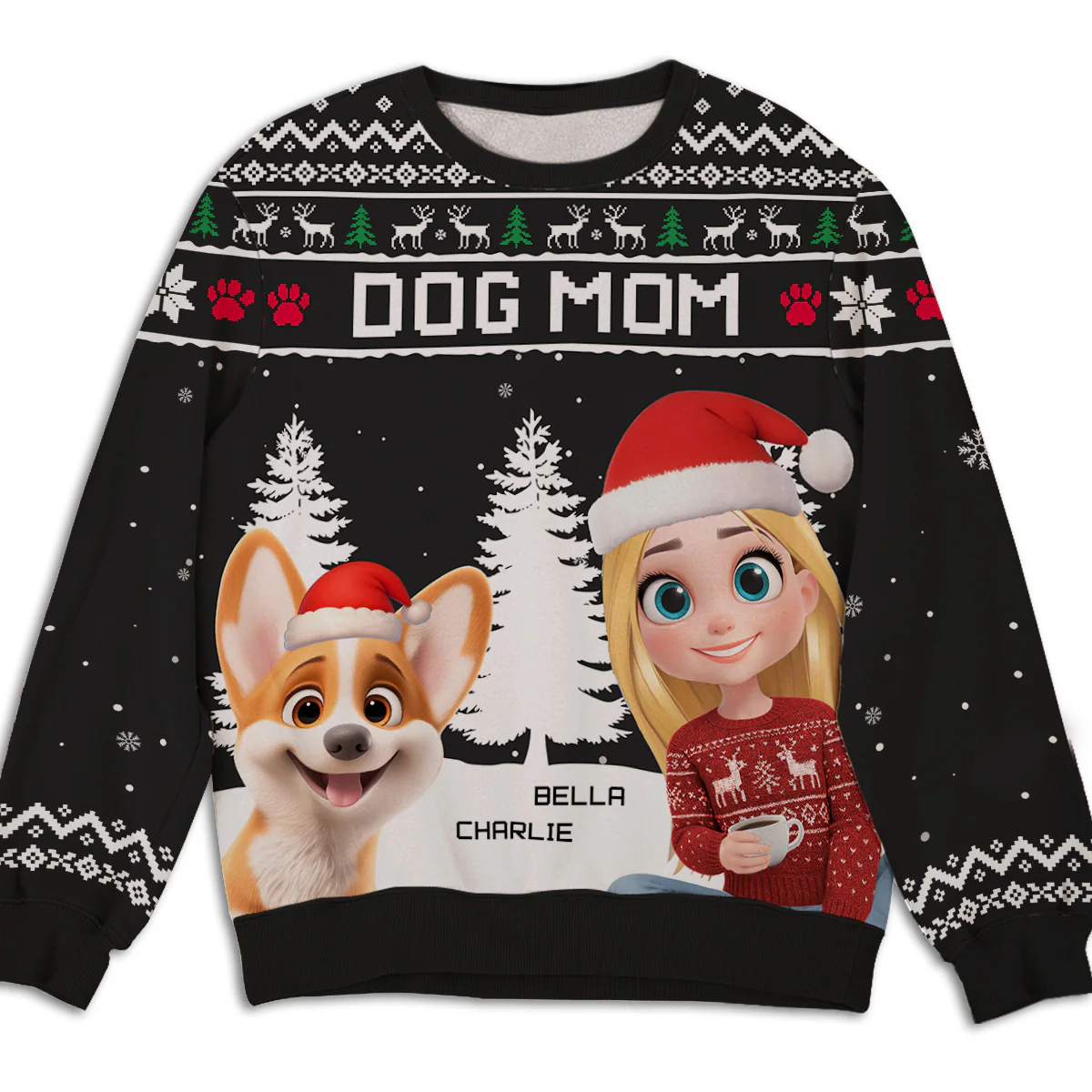 My Mom Dad Corner - Personalized Custom All-Over-Print Sweatshirt