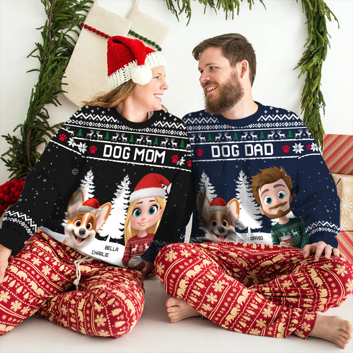 My Mom Dad Corner - Personalized Custom All-Over-Print Sweatshirt - Image 5