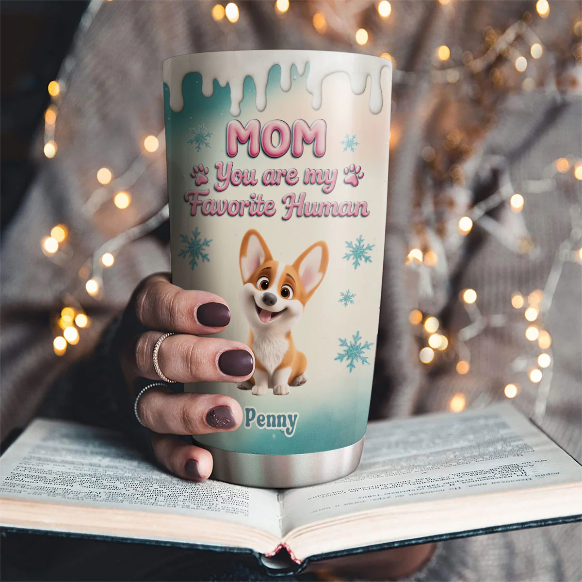 My Most Favorite Human - Personalized Custom Tumbler - Image 2