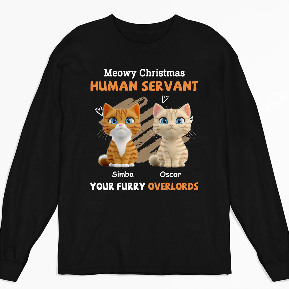 My Servant Cartoon - Personalized Custom Long Sleeve T-Shirt