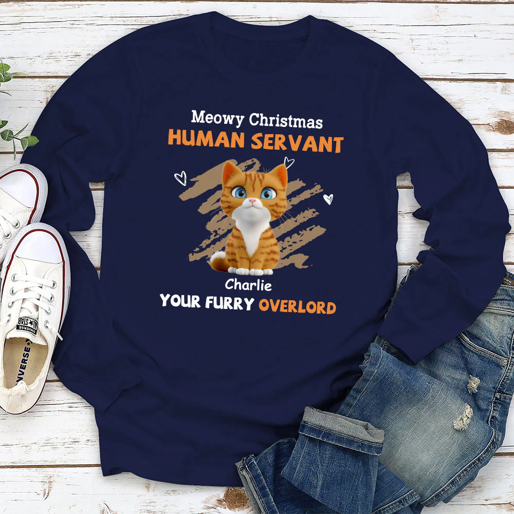 My Servant Cartoon - Personalized Custom Long Sleeve T-Shirt - Image 2