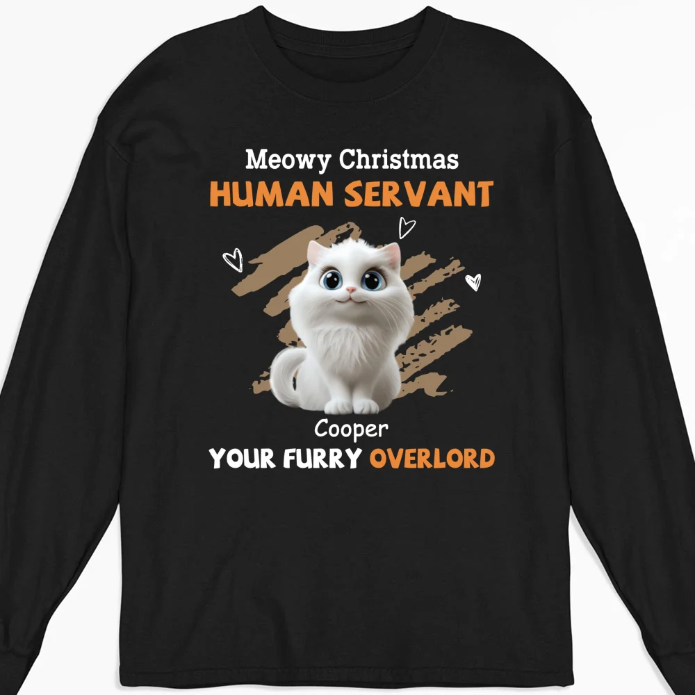 My Servant Cartoon - Personalized Custom Long Sleeve T-Shirt - Image 4