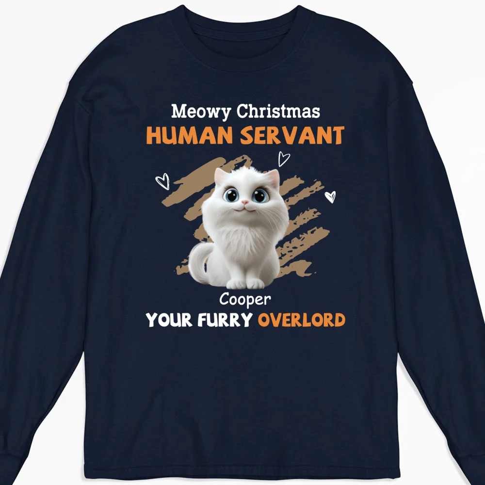 My Servant Cartoon - Personalized Custom Long Sleeve T-Shirt - Image 5