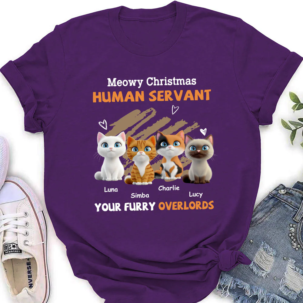 My Servant Cartoon - Personalized Custom Women's T-Shirt - Image 3