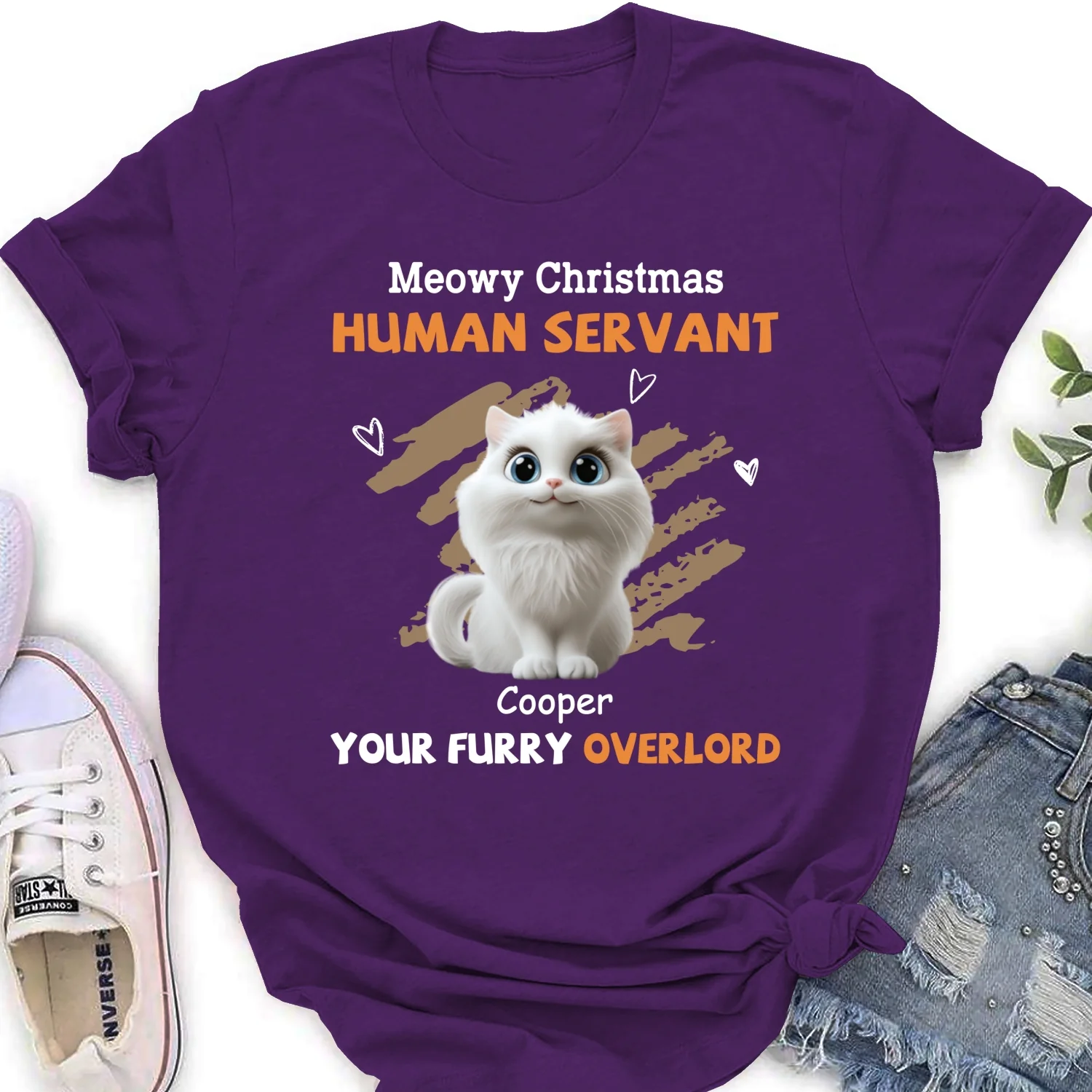 My Servant Cartoon - Personalized Custom Women's T-Shirt - Image 9
