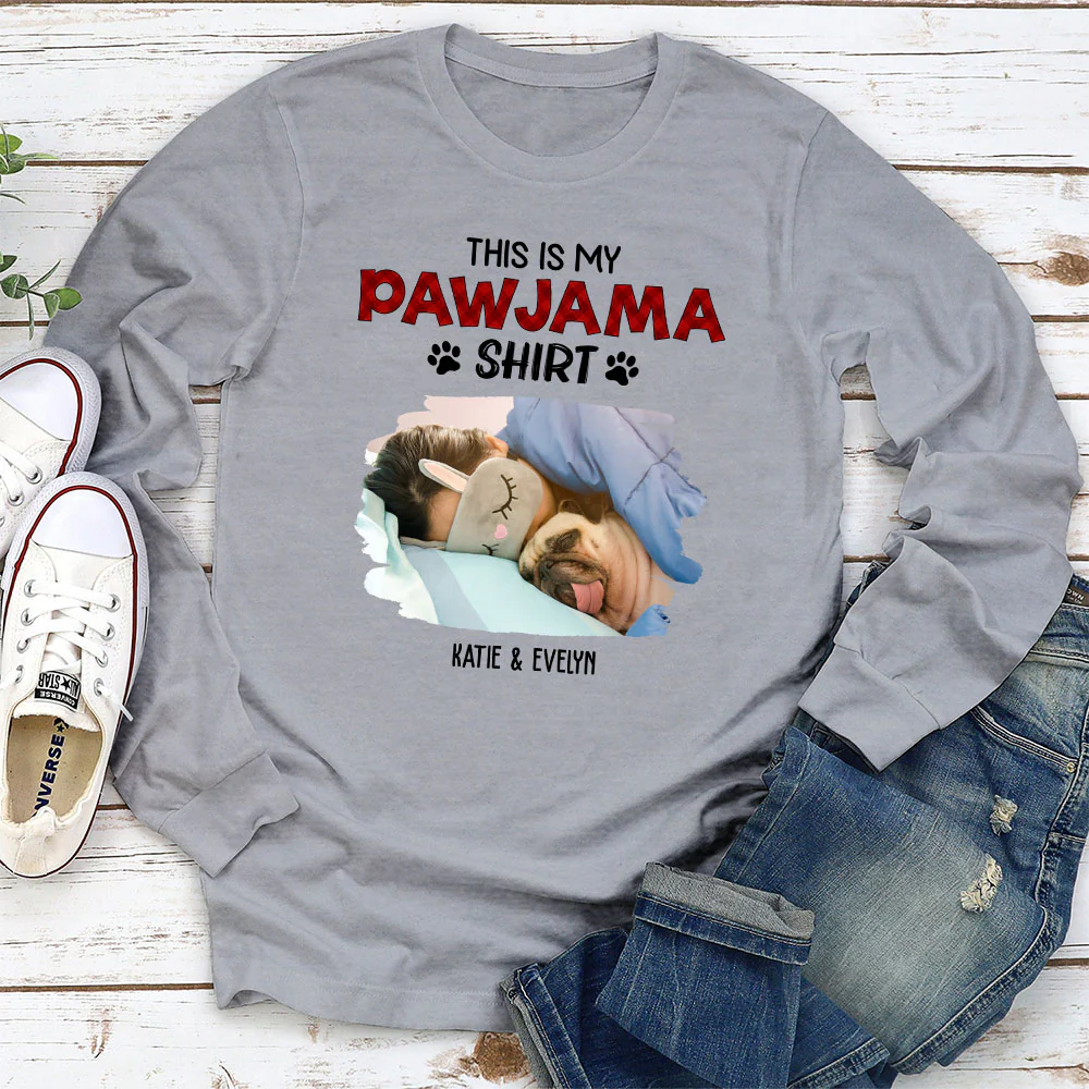 My Shirt New Style Photo - Personalized Custom Long Sleeve T-Shirt - Image 2