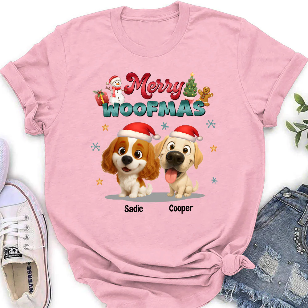 My Snow Babies - Personalized Custom Women's T-shirt - Image 2