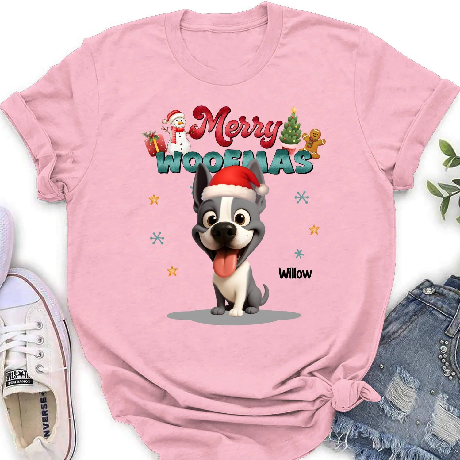 My Snow Babies - Personalized Custom Women's T-shirt - Image 7