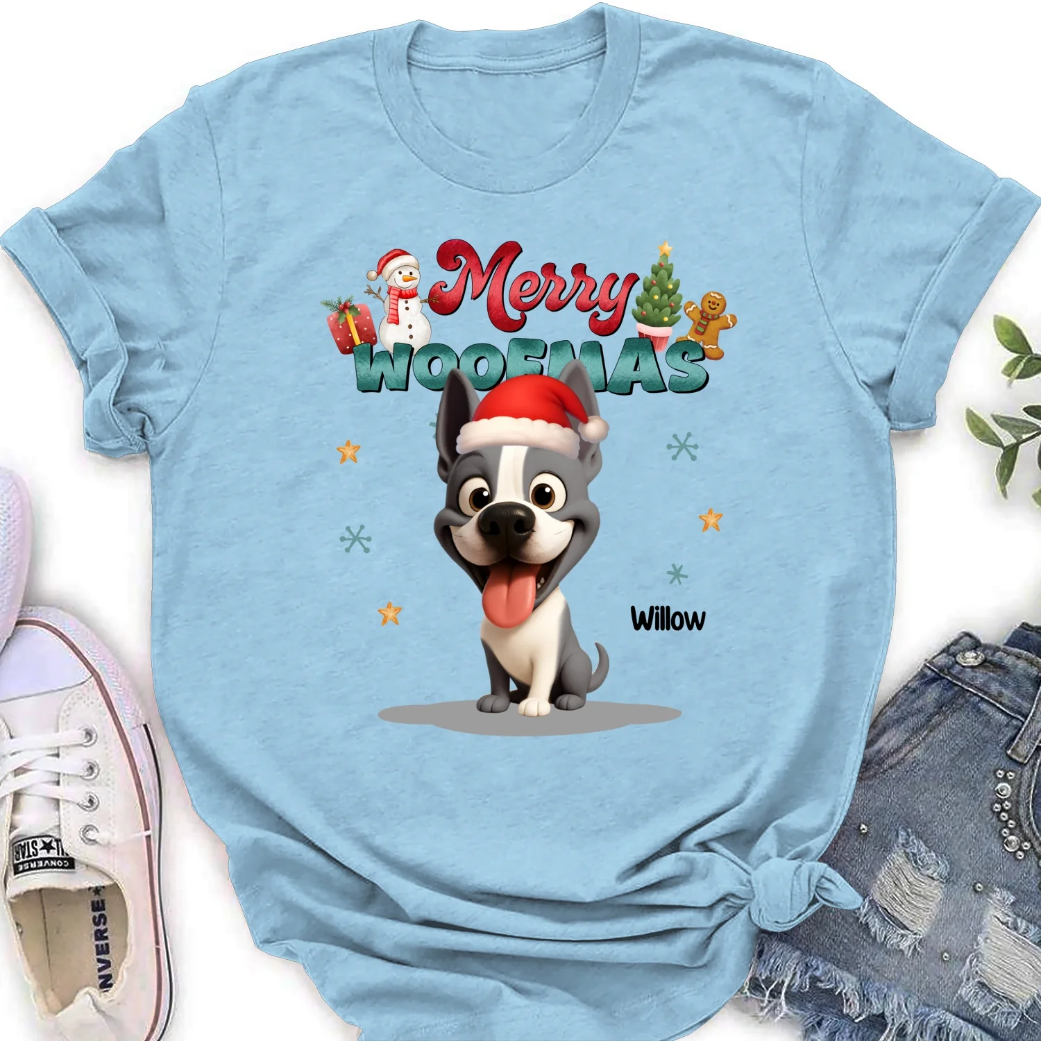My Snow Babies - Personalized Custom Women's T-shirt - Image 8
