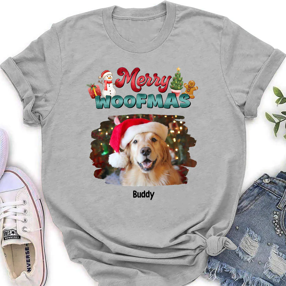 My Snow Babies Photo - Personalized Custom Women's T-shirt - Image 2