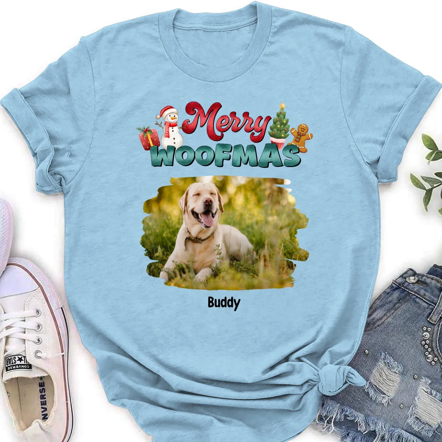 My Snow Babies Photo - Personalized Custom Women's T-shirt - Image 8