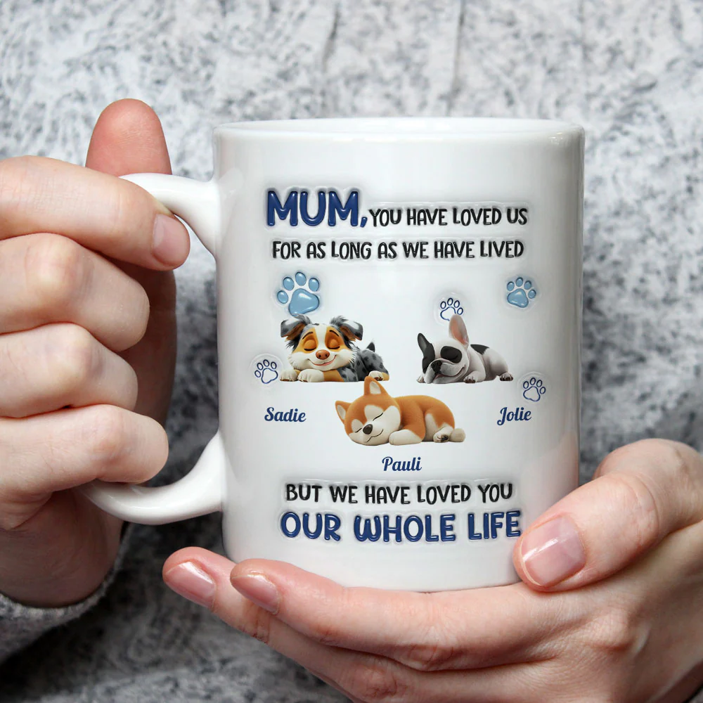 My Whole Life - Personalized Custom 3D Inflated Effect Mug - Image 3