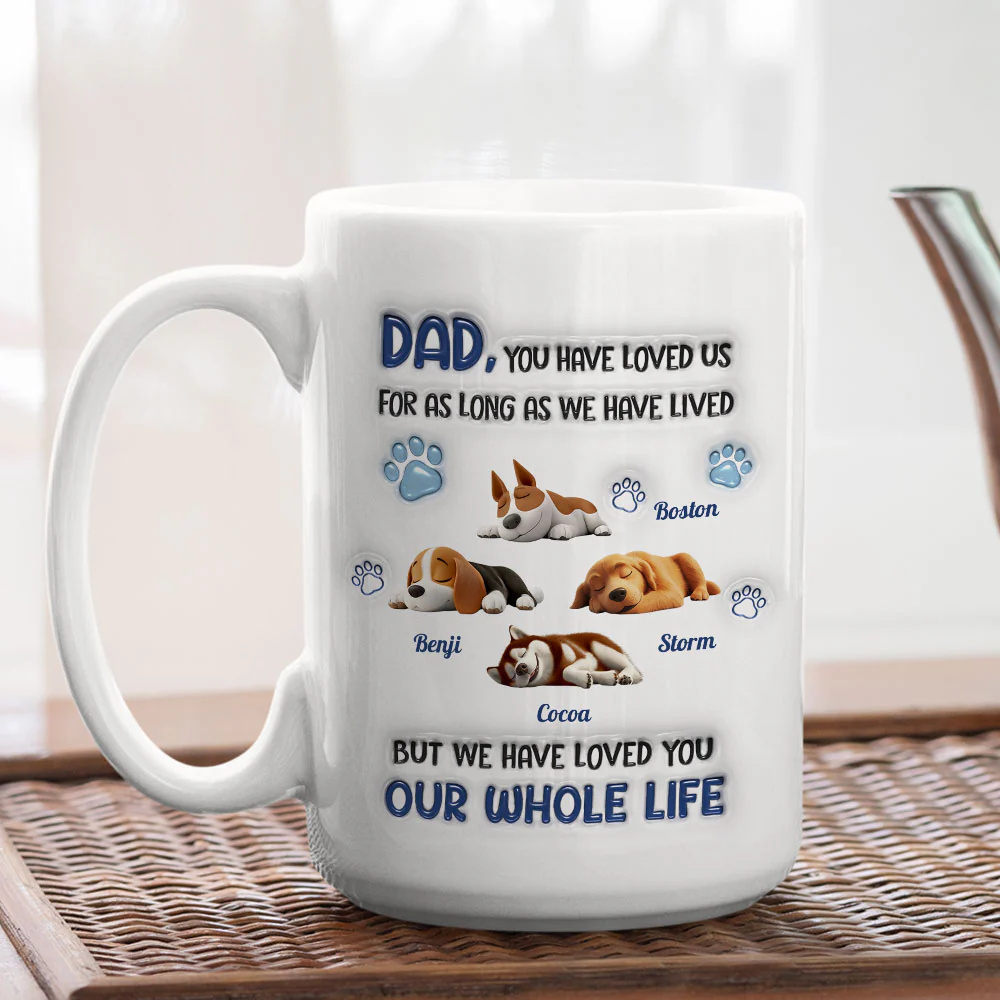 My Whole Life - Personalized Custom 3D Inflated Effect Mug - Image 5