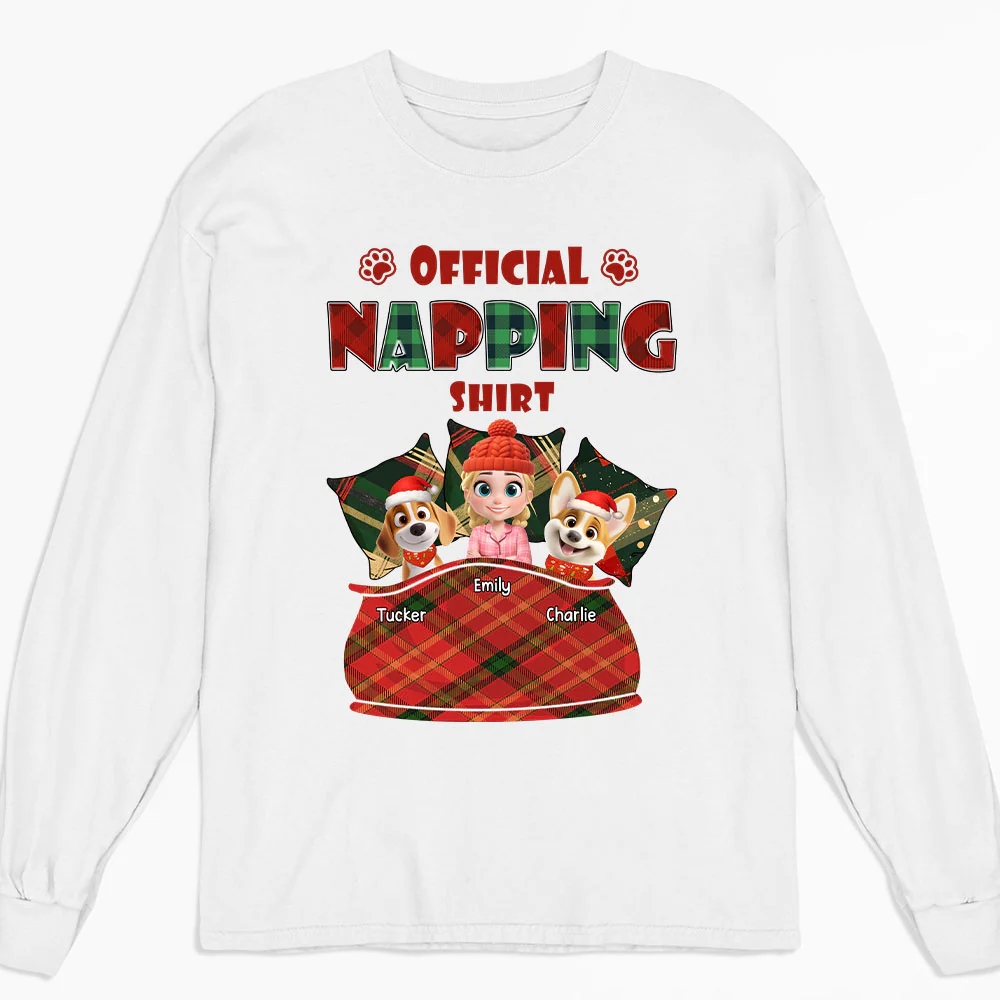 Napping Time - Personalized Custom Long Sleeve T-shirt