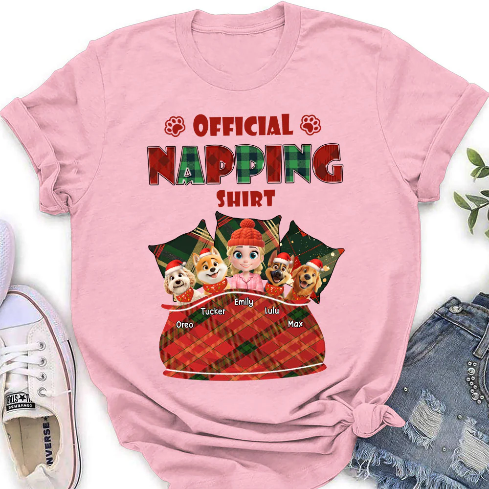 Napping Time - Personalized Custom Women's T-shirt - Image 3