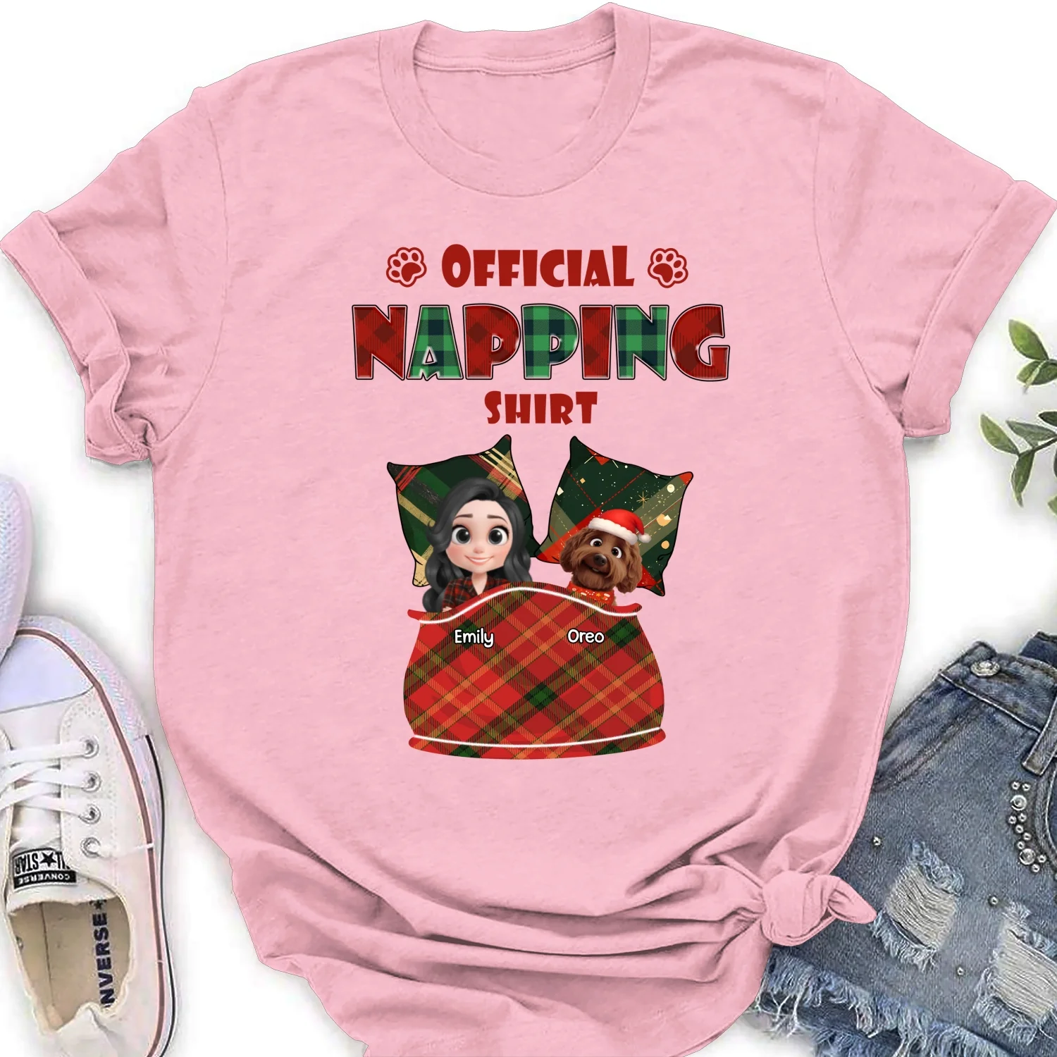 Napping Time - Personalized Custom Women's T-shirt - Image 6