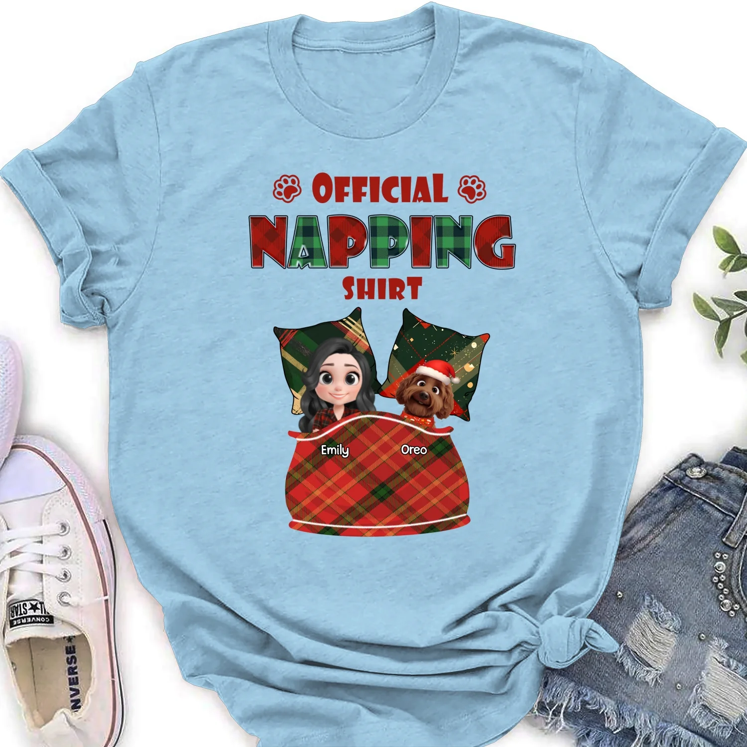 Napping Time - Personalized Custom Women's T-shirt - Image 7
