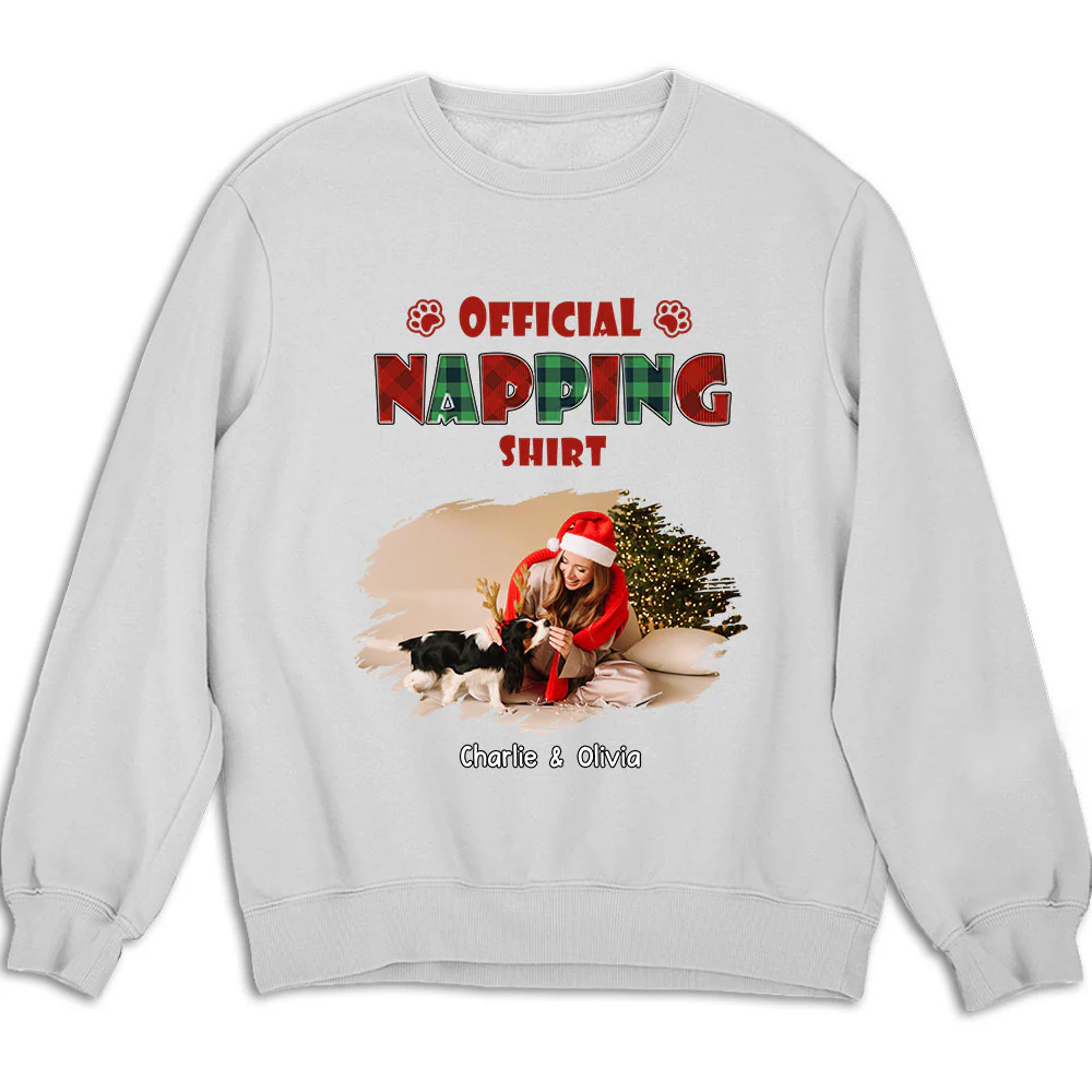 Napping Time Photo - Personalized Custom Sweatshirt