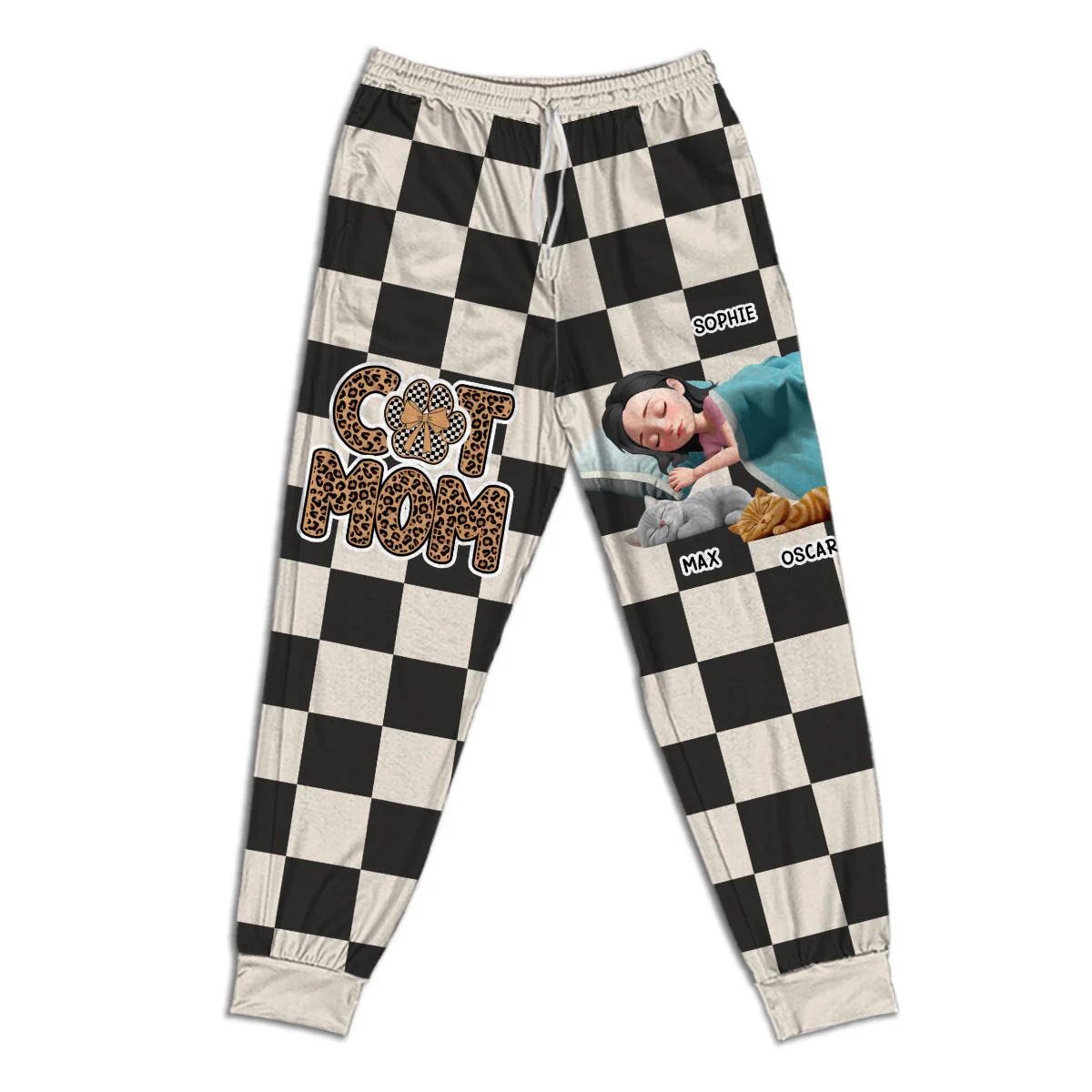 Napping Together - Personalized Custom Pajama Pants