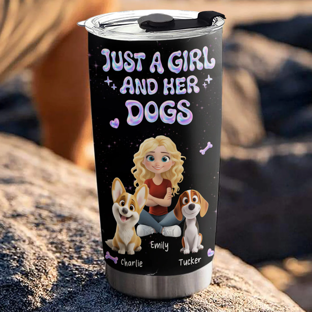 Never Be Broken - Personalized Custom 3D Inflated Effect Tumbler - Image 3