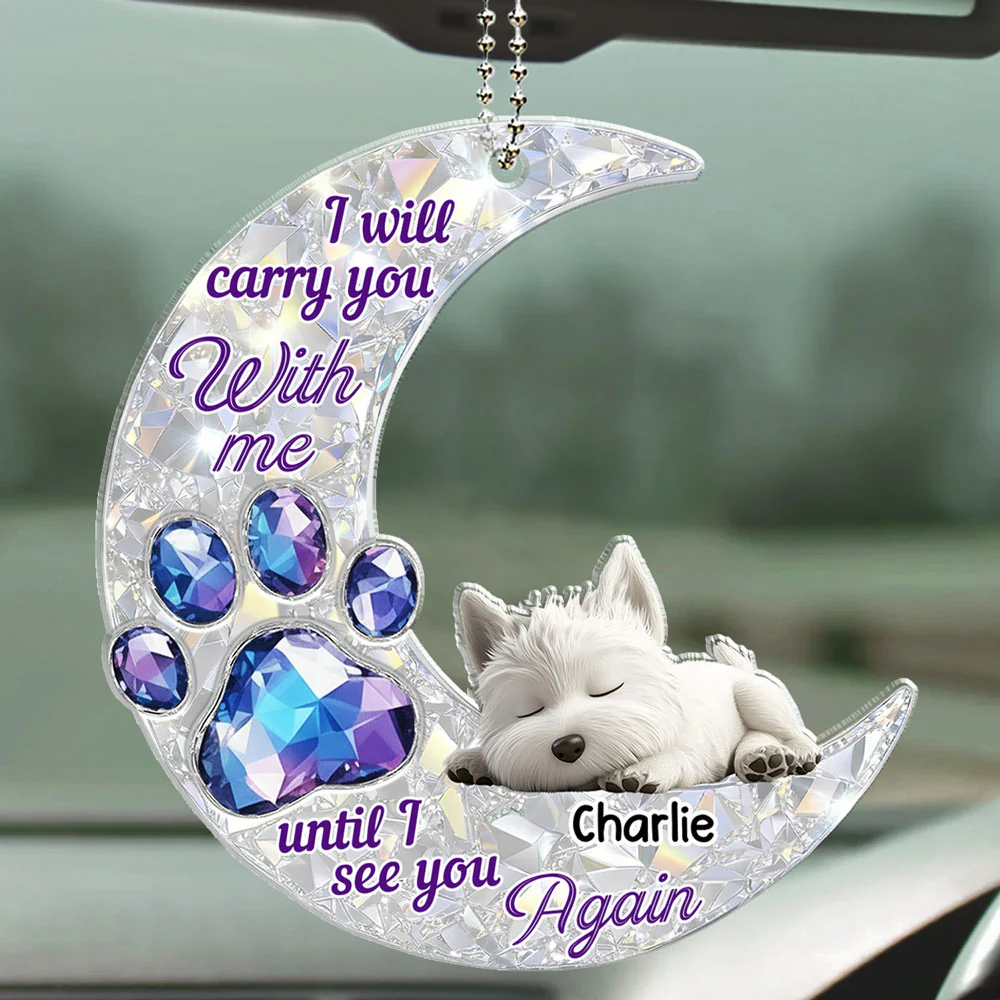 Never Go Away From Me - Personalized Custom 3D Effect Car Ornament