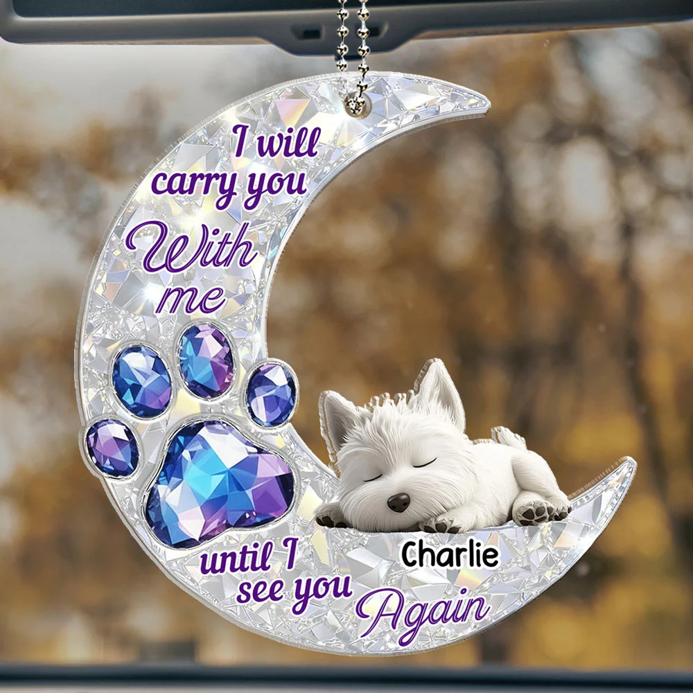 Never Go Away From Me - Personalized Custom 3D Effect Car Ornament - Image 2