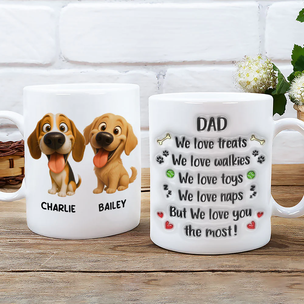 Never Stop Loving You - Personalized Custom 3D Inflated Effect Mug - Image 2