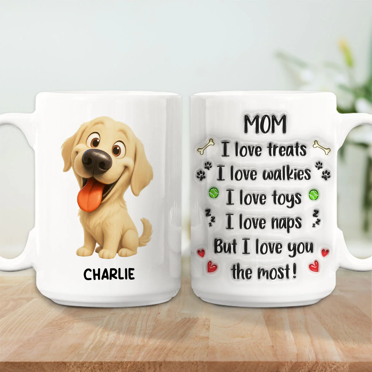 Never Stop Loving You - Personalized Custom 3D Inflated Effect Mug - Image 4
