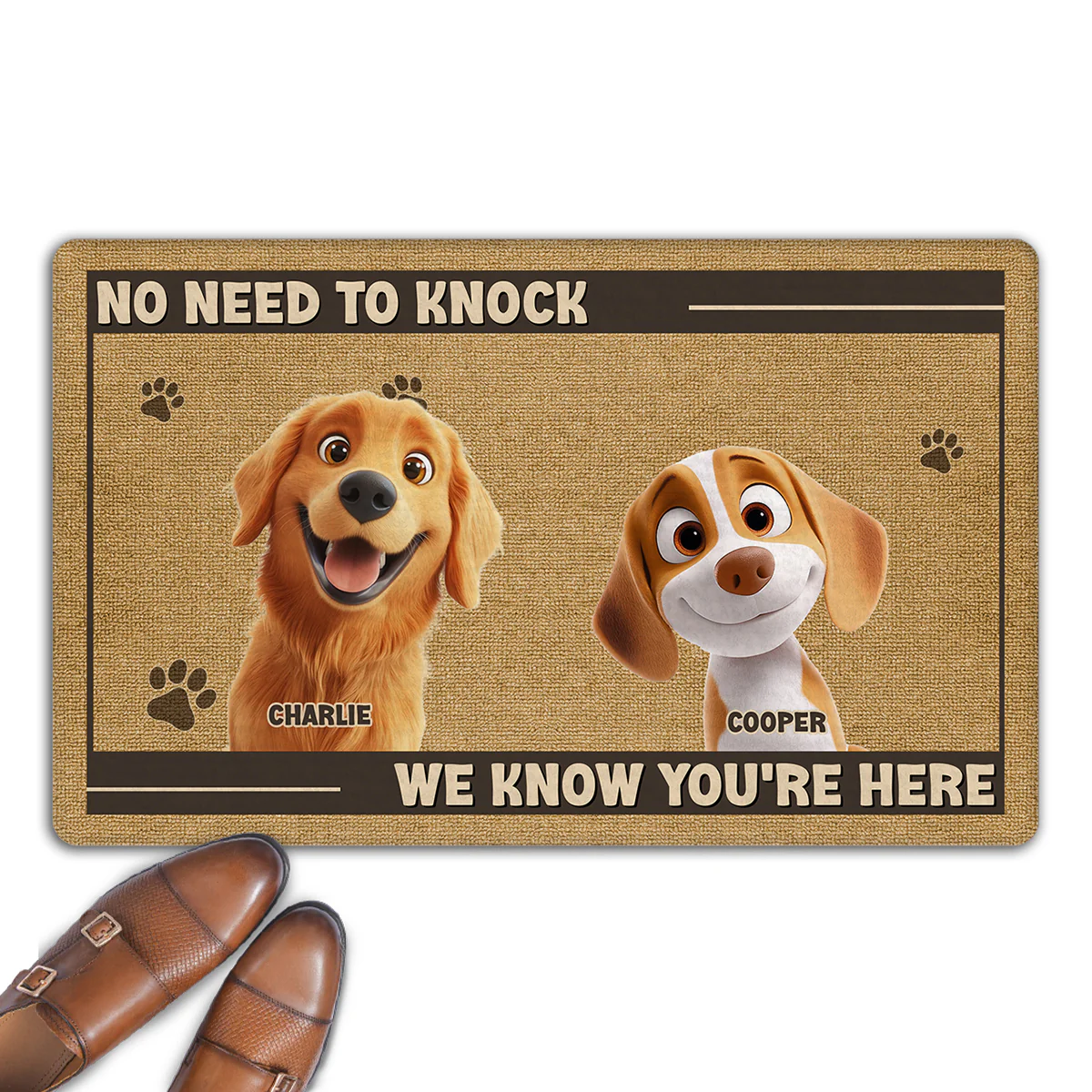 No Knock Needed - Personalized Custom Doormat