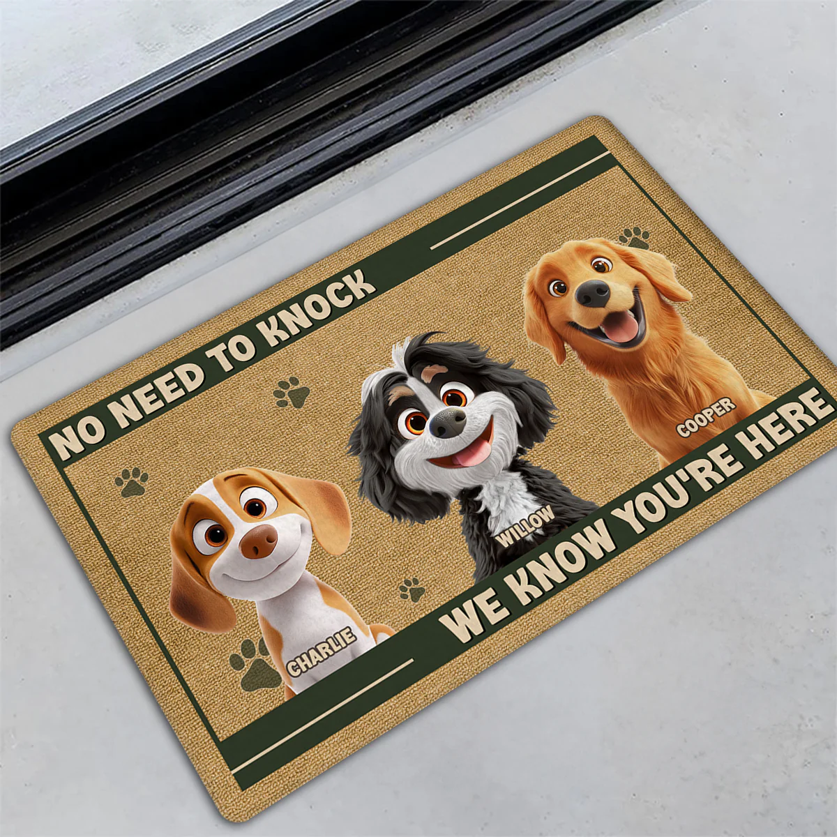 No Knock Needed - Personalized Custom Doormat - Image 2