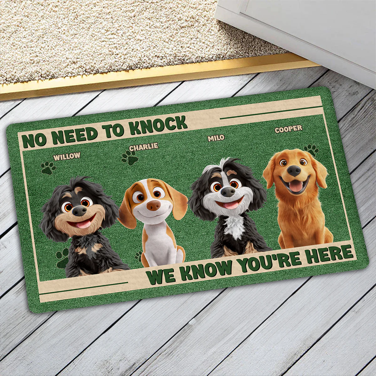 No Knock Needed - Personalized Custom Doormat - Image 4