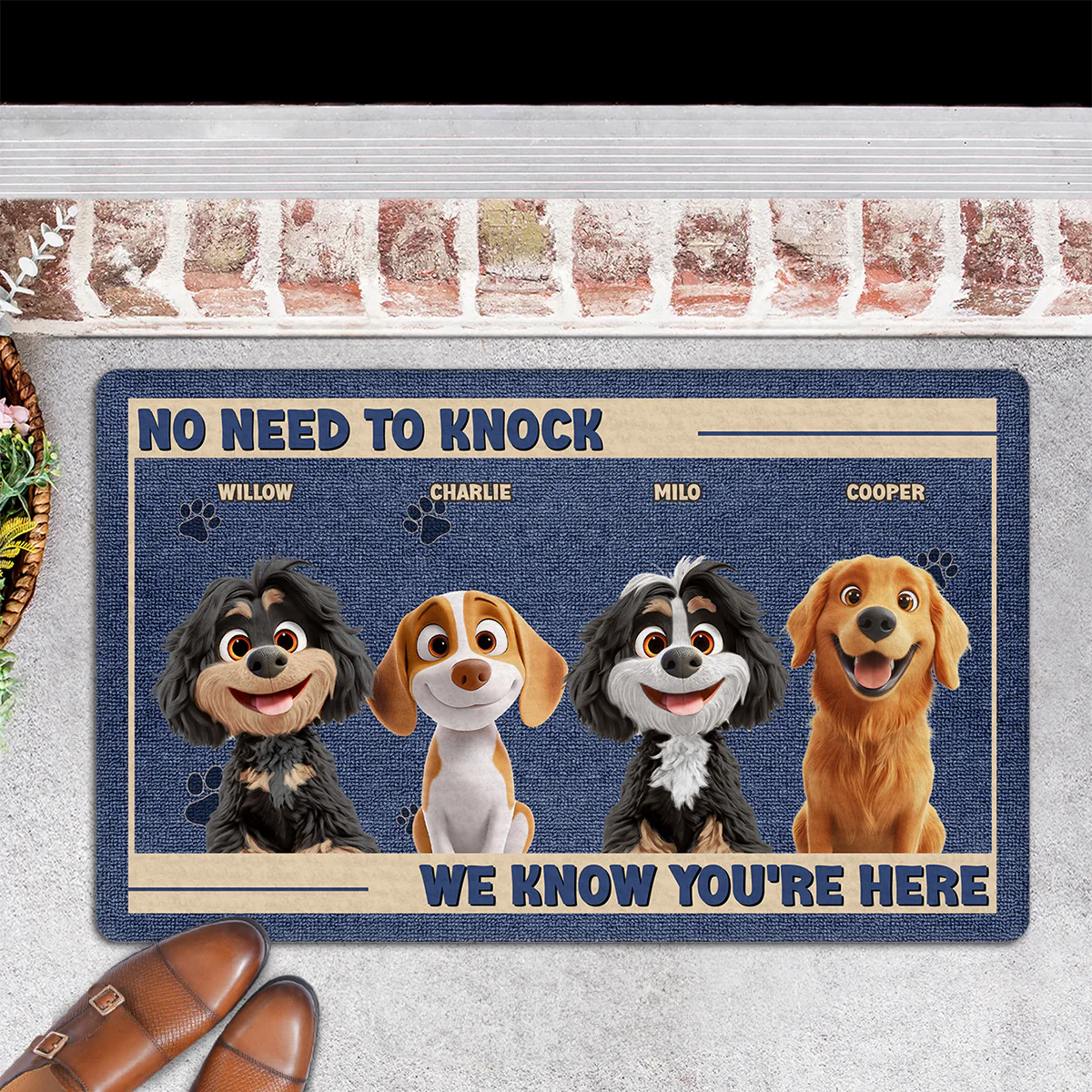 No Knock Needed - Personalized Custom Doormat - Image 5