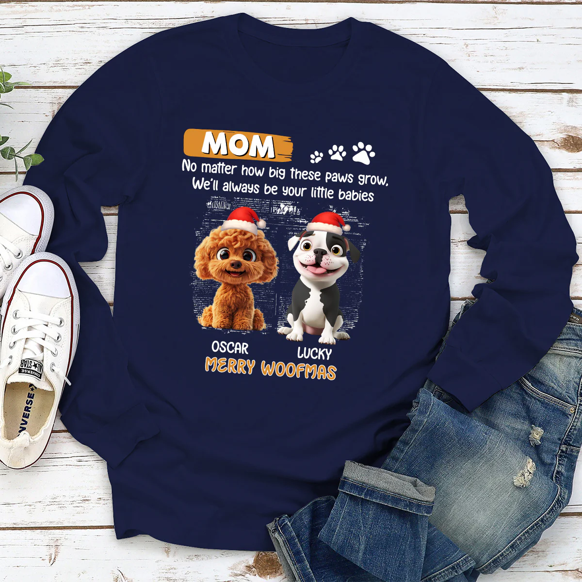 No Matter How - Personalized Custom Long Sleeve T-shirt - Image 2
