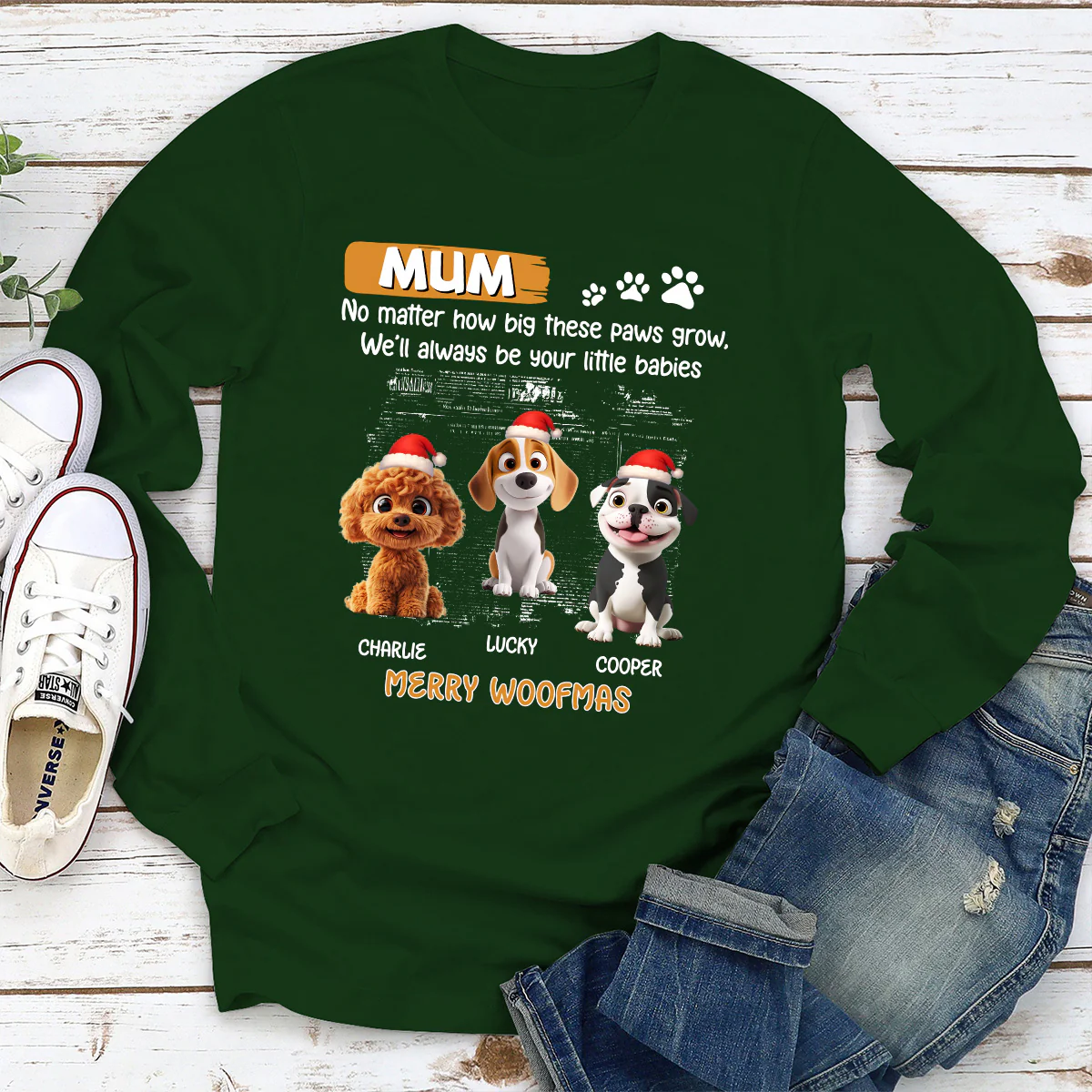 No Matter How - Personalized Custom Long Sleeve T-shirt - Image 3