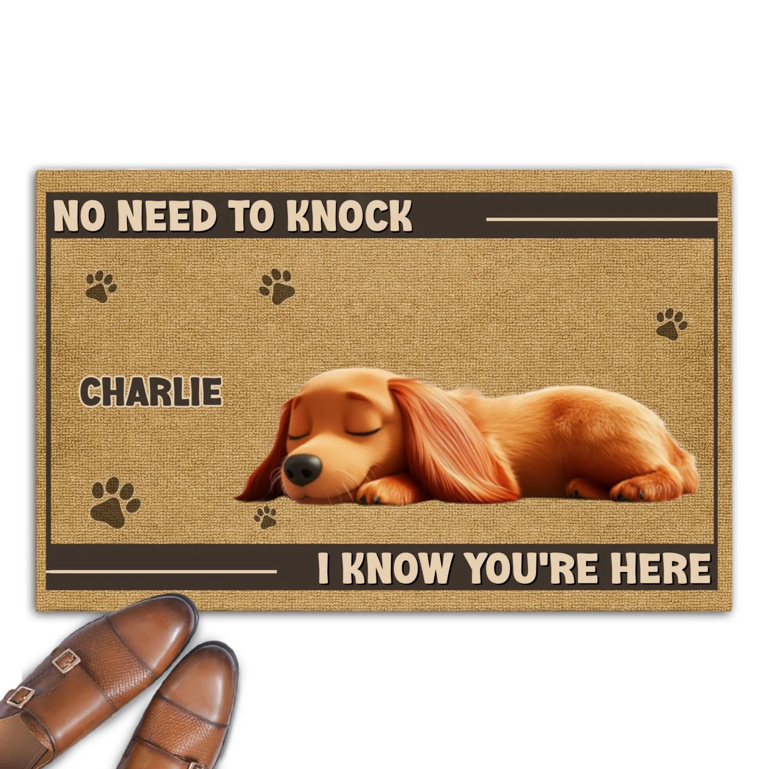 No Need To Knock Fur Ver - Personalized Custom Doormat - Image 6