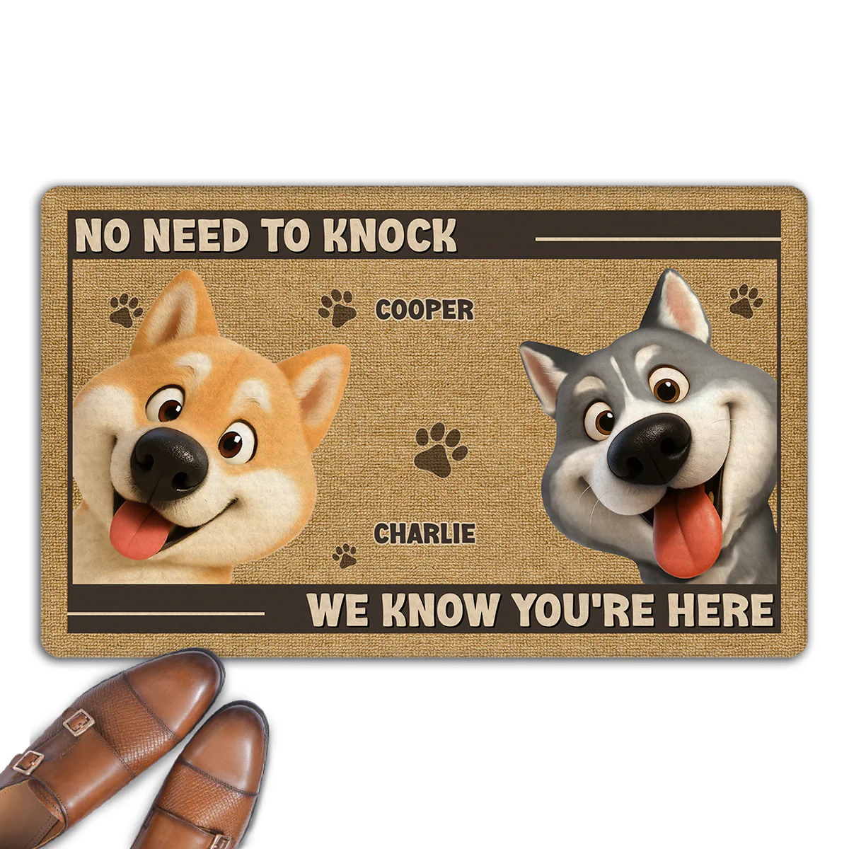 No Need To Knock Peeking Ver - Personalized Custom Doormat