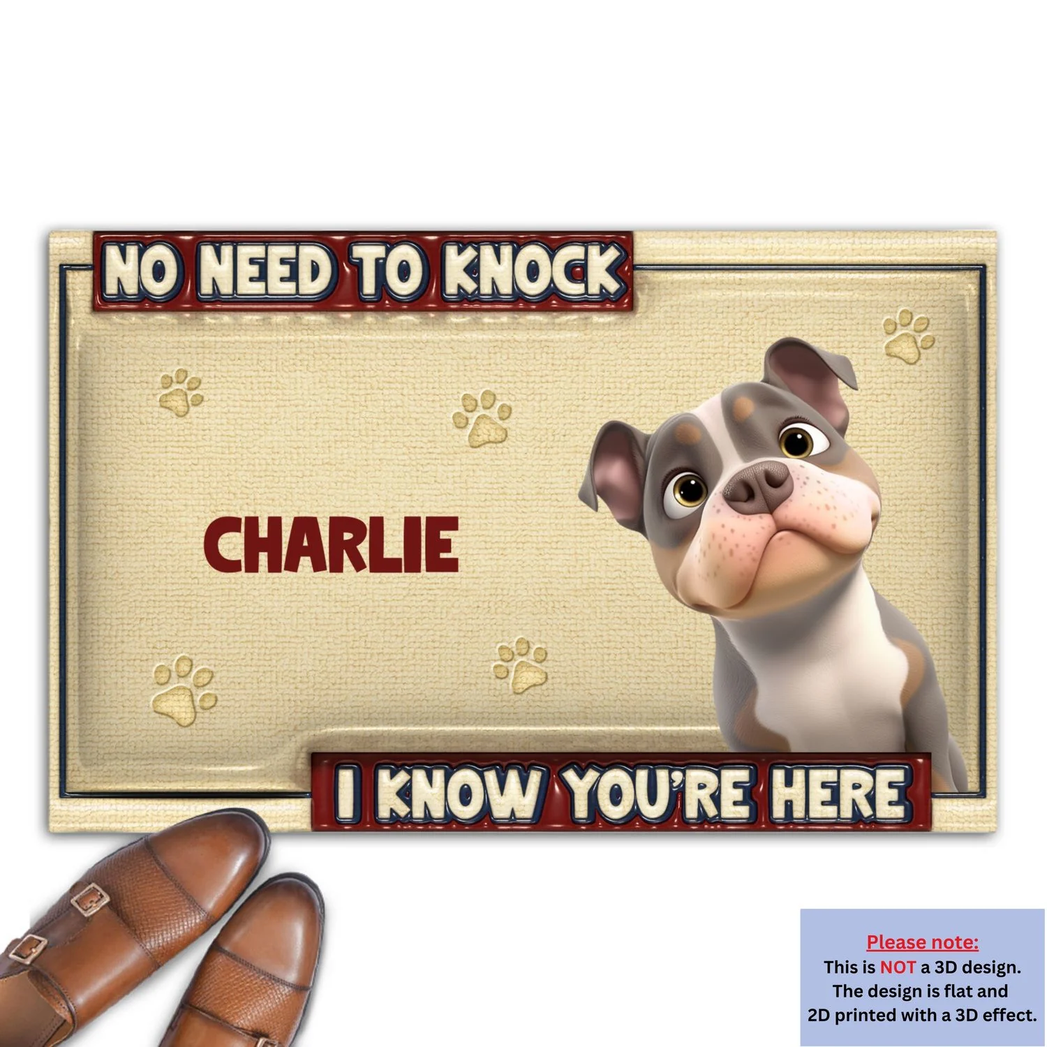 No Need To Knock - Personalized Custom 3D Inflated Effect Doormat - Image 7