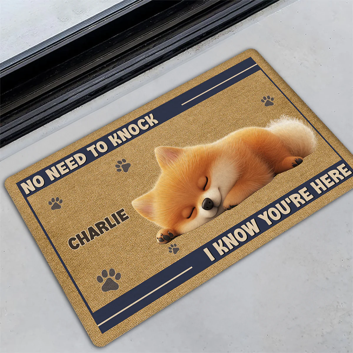 No Need To Knock - Personalized Custom Doormat - Image 2