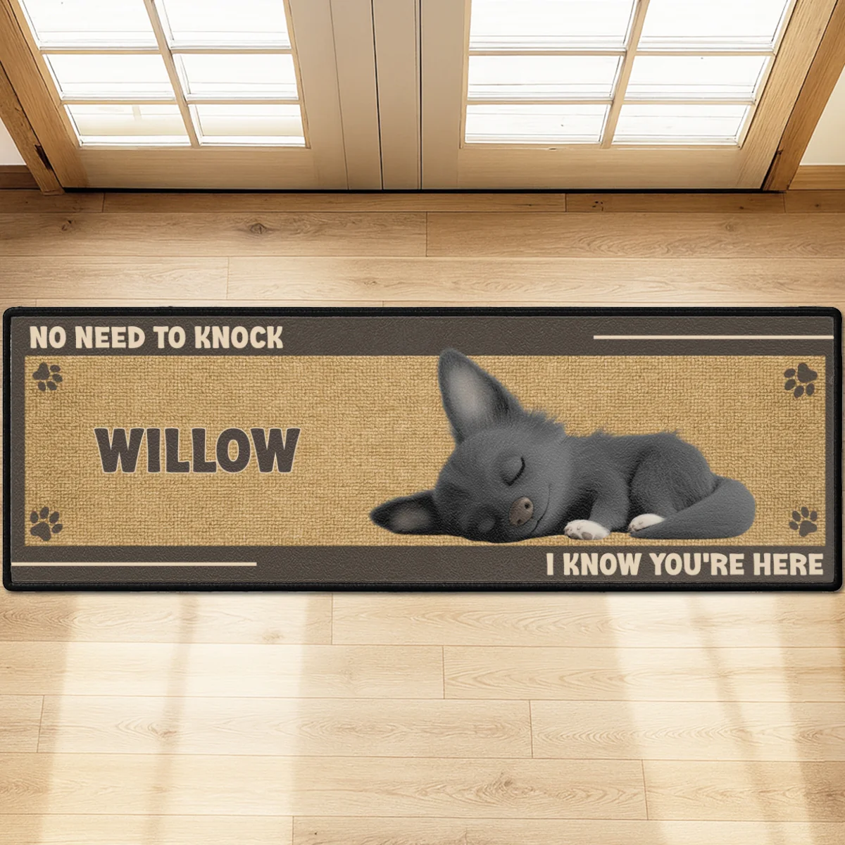 No Need To Knock - Personalized Custom Runner Rug - Image 8