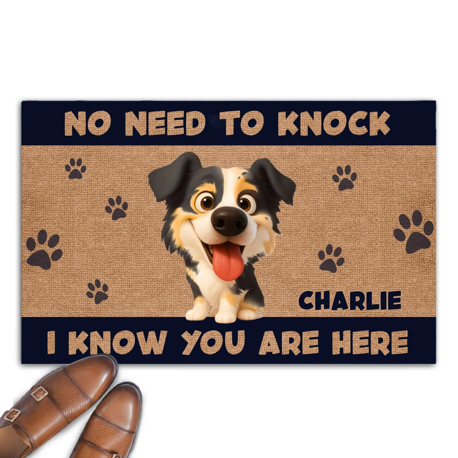 No Need To Knock Retro Vibe Ver 2 - Personalized Custom Doormat - Image 7